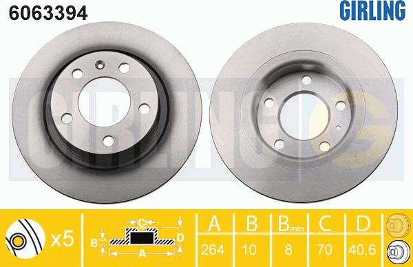 Girling 6063394 - Kočioni disk www.molydon.hr