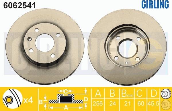 Girling 6062541 - Kočioni disk www.molydon.hr