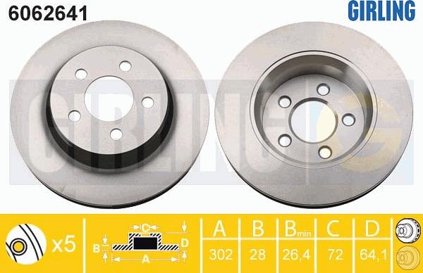 Girling 6062641 - Kočioni disk www.molydon.hr