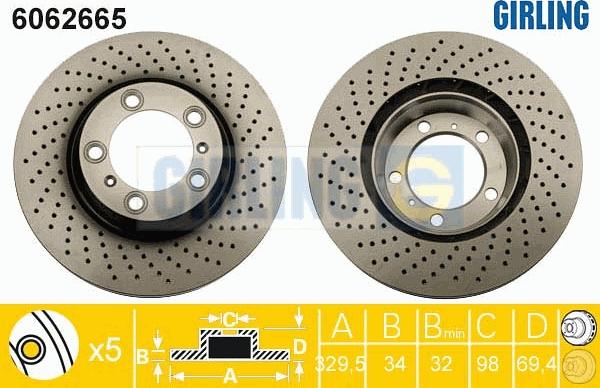 Girling 6062665 - Kočioni disk www.molydon.hr