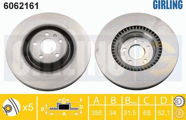 Girling 6062161 - Kočioni disk www.molydon.hr