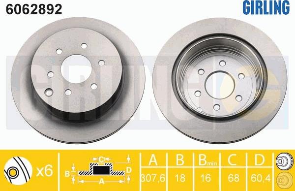 Girling 6062892 - Kočioni disk www.molydon.hr