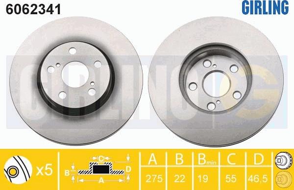 Girling 6062341 - Kočioni disk www.molydon.hr