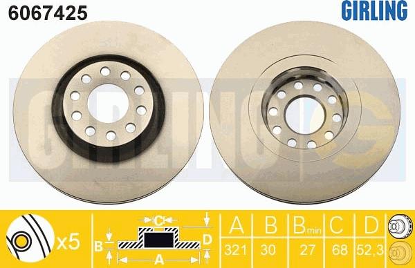 Girling 6067425 - Kočioni disk www.molydon.hr