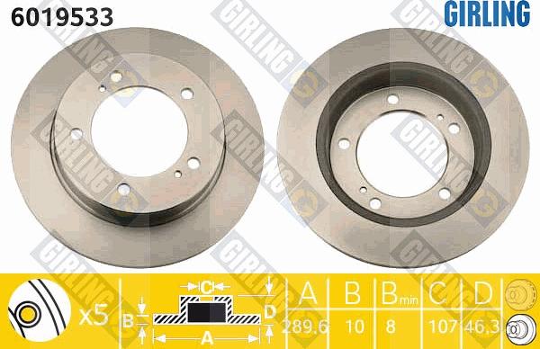 Girling 6019533 - Kočioni disk www.molydon.hr