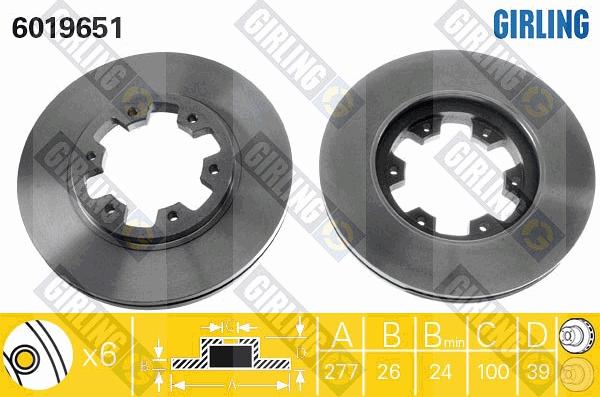 Girling 6019651 - Kočioni disk www.molydon.hr