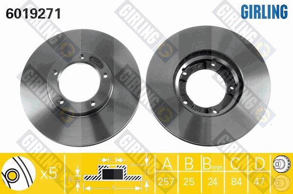 Girling 6019271 - Kočioni disk www.molydon.hr