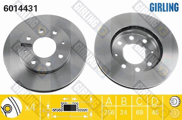 Girling 6014431 - Kočioni disk www.molydon.hr