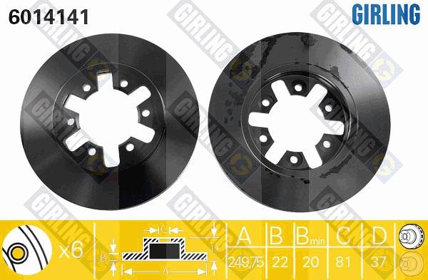 Girling 6014141 - Kočioni disk www.molydon.hr