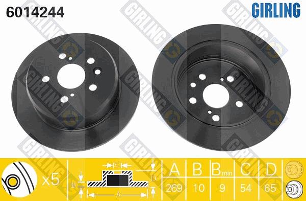 Girling 6014244 - Kočioni disk www.molydon.hr