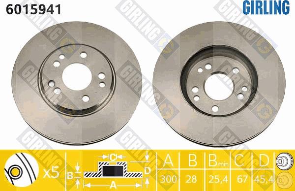 Girling 6015941 - Kočioni disk www.molydon.hr