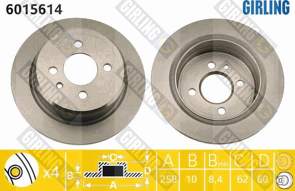 Girling 6015614 - Kočioni disk www.molydon.hr