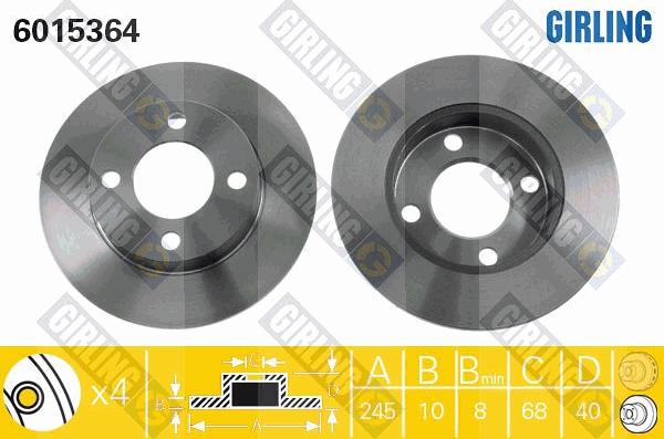 Girling 6015364 - Kočioni disk www.molydon.hr