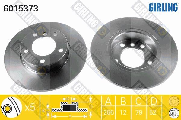 Girling 6015373 - Kočioni disk www.molydon.hr