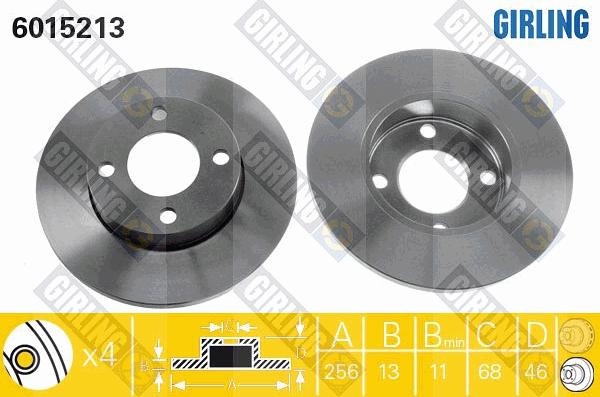 Girling 6015213 - Kočioni disk www.molydon.hr