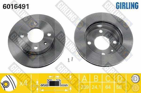 Girling 6016491 - Kočioni disk www.molydon.hr