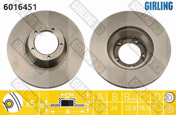 Girling 6016451 - Kočioni disk www.molydon.hr