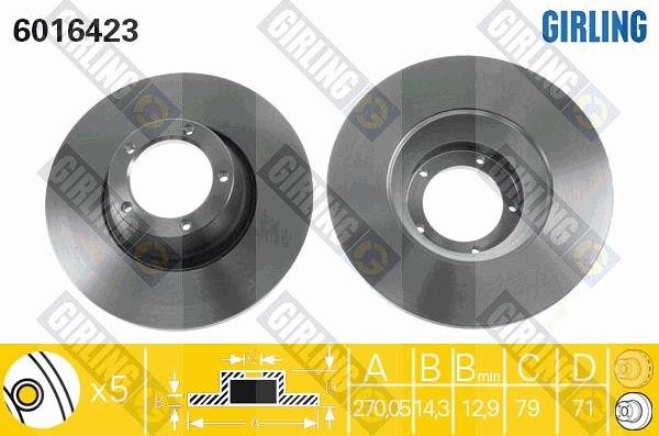 Girling 6016423 - Kočioni disk www.molydon.hr