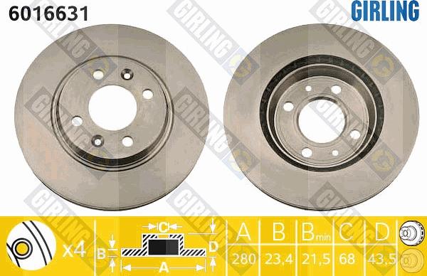 Girling 6016631 - Kočioni disk www.molydon.hr