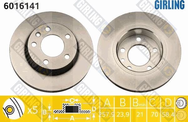 Girling 6016141 - Kočioni disk www.molydon.hr