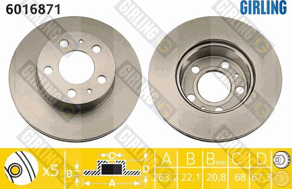 Girling 6016871 - Kočioni disk www.molydon.hr