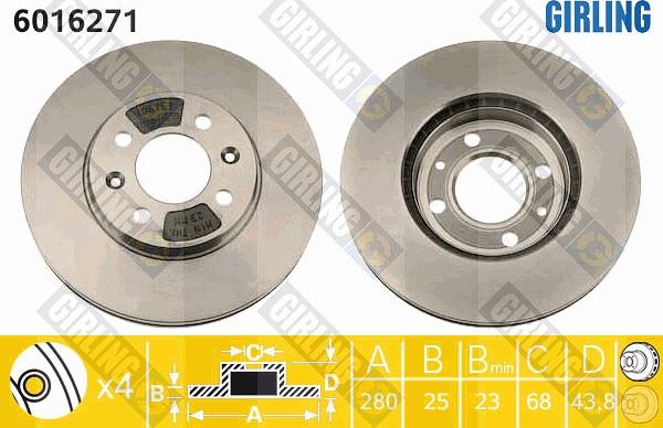 Girling 6016271 - Kočioni disk www.molydon.hr