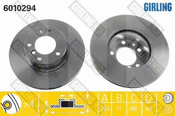 Girling 6010294 - Kočioni disk www.molydon.hr