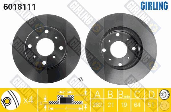 Girling 6018111 - Kočioni disk www.molydon.hr