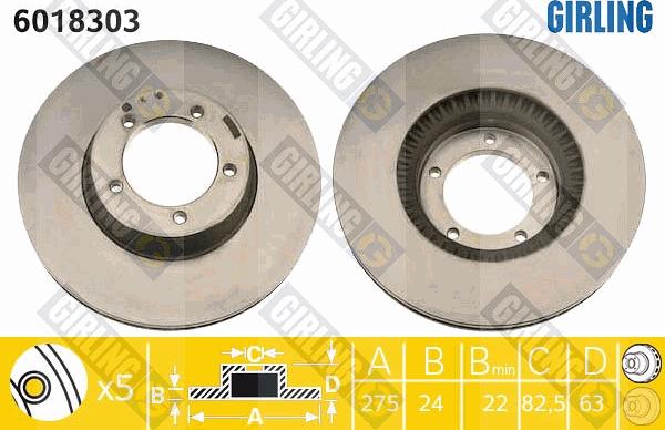 Girling 6018303 - Kočioni disk www.molydon.hr