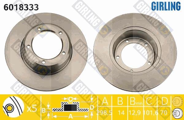 Girling 6018333 - Kočioni disk www.molydon.hr