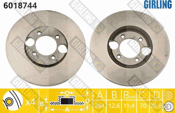 Girling 6018744 - Kočioni disk www.molydon.hr