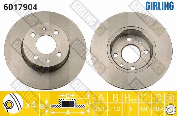 Girling 6017904 - Kočioni disk www.molydon.hr