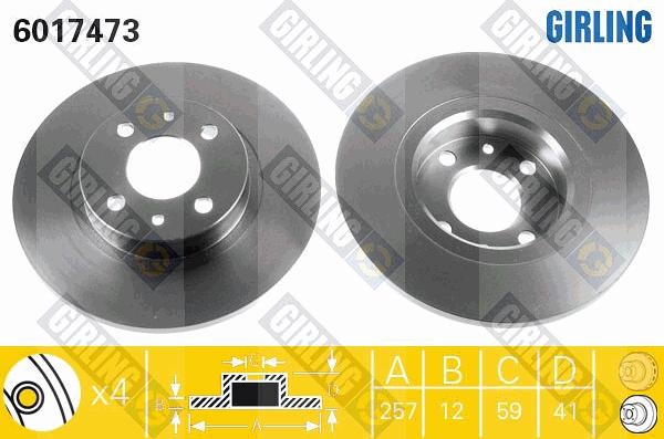 Girling 6017473 - Kočioni disk www.molydon.hr