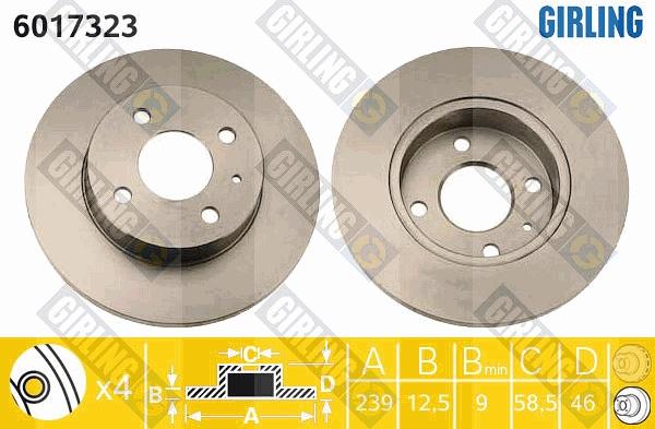 Girling 6017323 - Kočioni disk www.molydon.hr