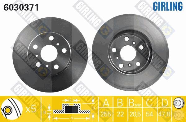 Girling 6030371 - Kočioni disk www.molydon.hr