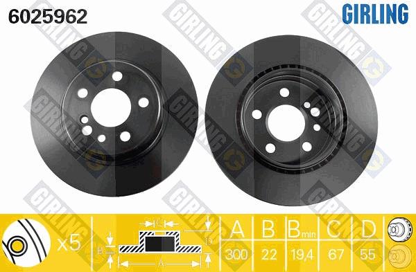 Girling 6025962 - Kočioni disk www.molydon.hr