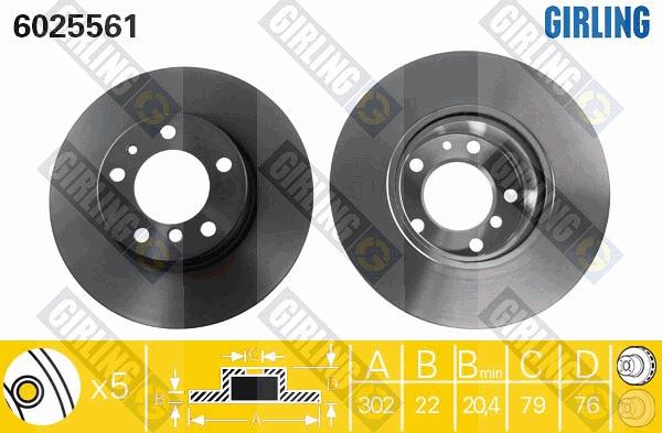 Girling 6025561 - Kočioni disk www.molydon.hr