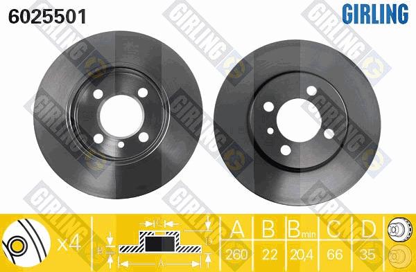 Girling 6025501 - Kočioni disk www.molydon.hr