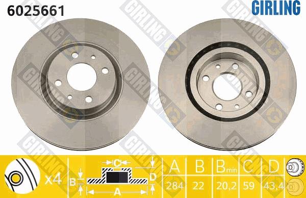 Girling 6025661 - Kočioni disk www.molydon.hr