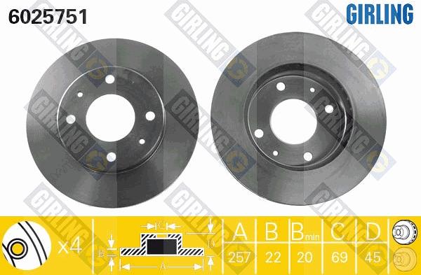 Girling 6025751 - Kočioni disk www.molydon.hr