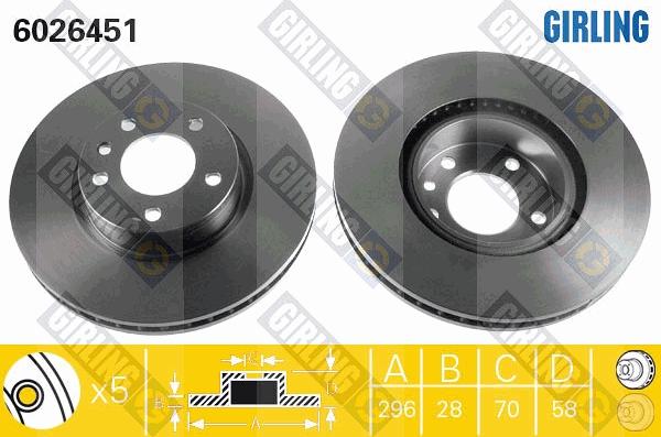 Girling 6026451 - Kočioni disk www.molydon.hr