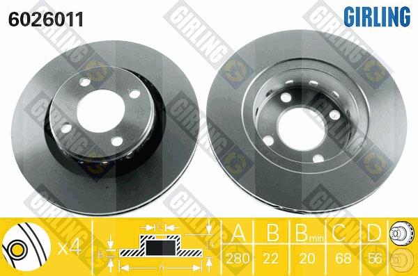 Girling 6026011 - Kočioni disk www.molydon.hr