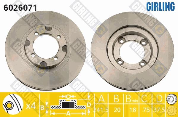 Girling 6026071 - Kočioni disk www.molydon.hr