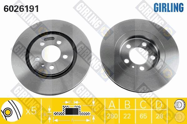 Girling 6026191 - Kočioni disk www.molydon.hr