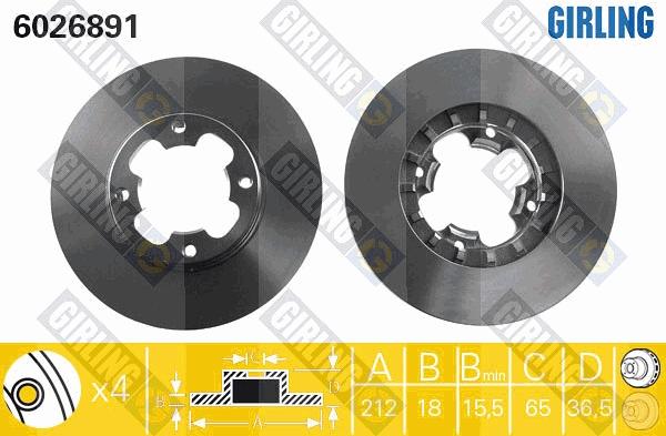 Girling 6026891 - Kočioni disk www.molydon.hr