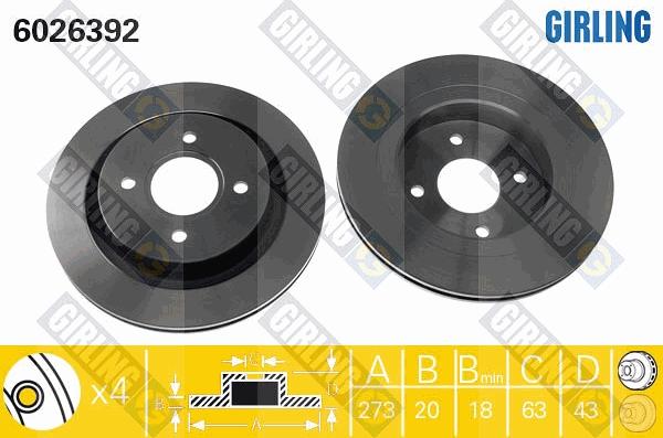 Girling 6026392 - Kočioni disk www.molydon.hr