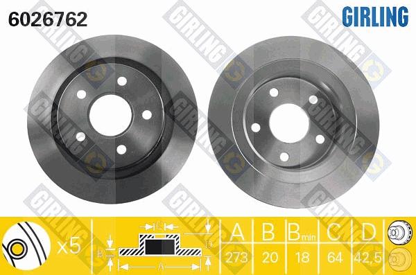 Girling 6026762 - Kočioni disk www.molydon.hr