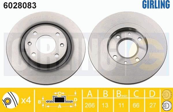 Girling 6028083 - Kočioni disk www.molydon.hr