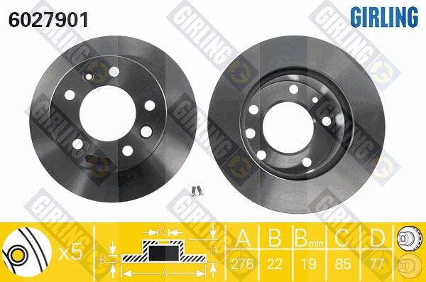 Girling 6027901 - Kočioni disk www.molydon.hr