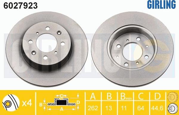 Girling 6027923 - Kočioni disk www.molydon.hr